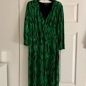INC Green Dress with Slit - Small